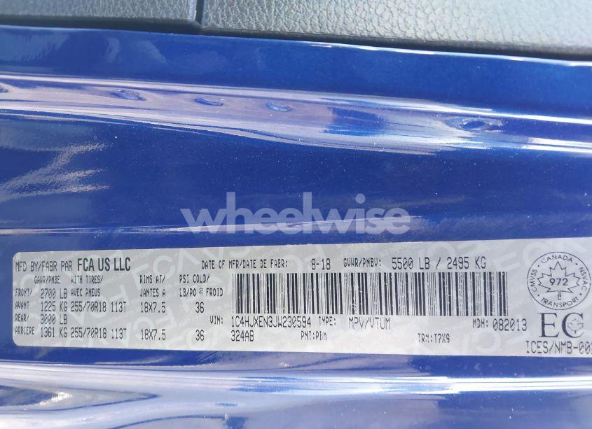 Photo 9 of 2018 Jeep Wrangler UNLIMITED SAHARA (VIN 1C4HJXEN3JW230594)