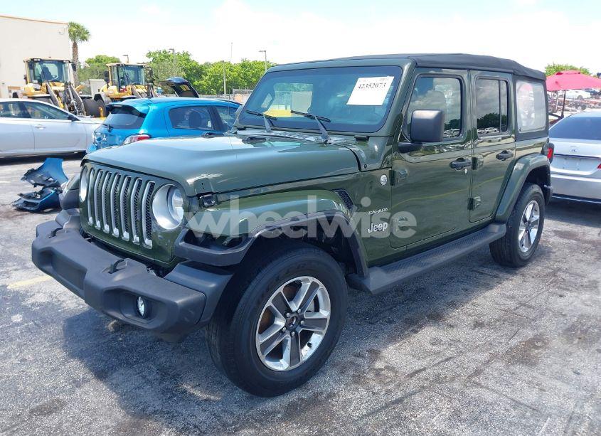 Photo 2 of 2022 Jeep Wrangler UNLIMITED SAHARA 4X4 (VIN 1C4HJXEN3NW242458)