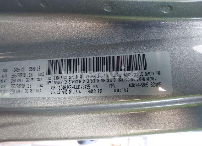 Photo 9 of 2018 Jeep Wrangler UNLIMITED SAHARA 4X4 (VIN 1C4HJXEN4JW173435)