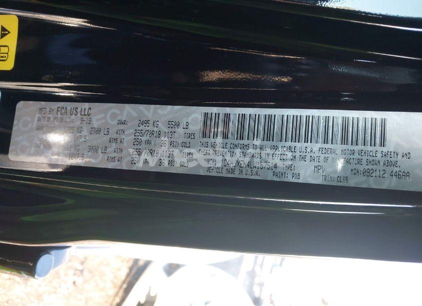 Photo 9 of 2020 Jeep Wrangler UNLIMITED SAHARA 4X4 (VIN 1C4HJXEN4LW157514)