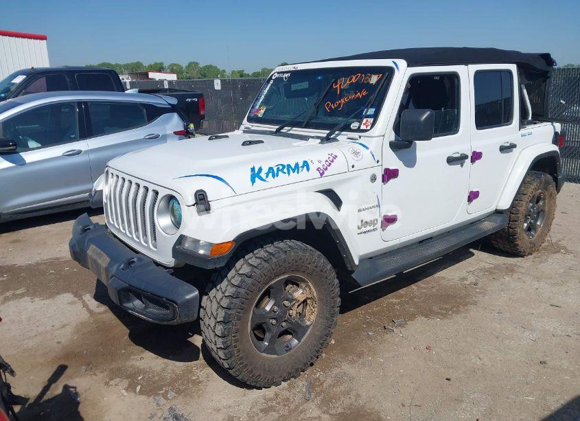 Photo 2 of 2021 Jeep Wrangler UNLIMITED SAHARA 4X4 (VIN 1C4HJXEN5MW544607)