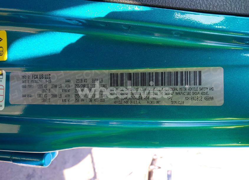 Photo 9 of 2019 Jeep Wrangler UNLIMITED SAHARA 4X4 (VIN 1C4HJXEN7KW641854)