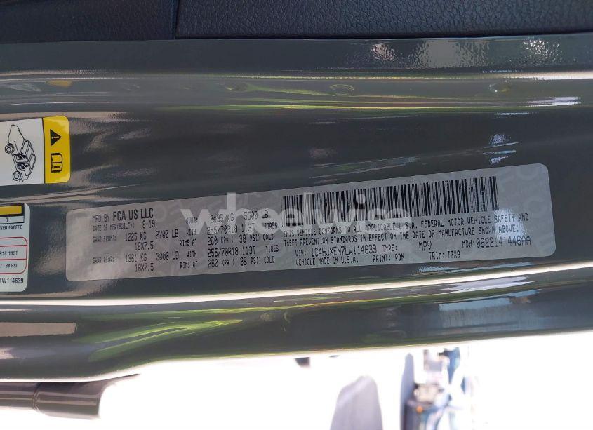 Photo 9 of 2020 Jeep Wrangler UNLIMITED SAHARA 4X4 (VIN 1C4HJXEN7LW114639)