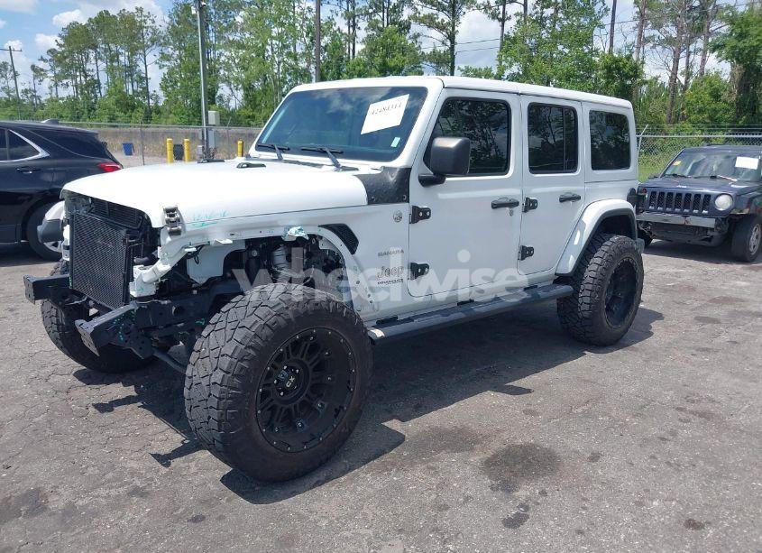 Photo 2 of 2021 Jeep Wrangler UNLIMITED SAHARA 4X4 (VIN 1C4HJXEN7MW518395)