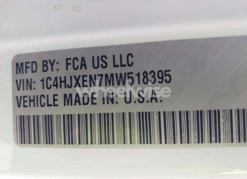 Photo 9 of 2021 Jeep Wrangler UNLIMITED SAHARA 4X4 (VIN 1C4HJXEN7MW518395)