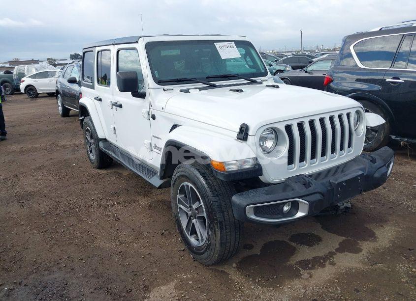 2023 Jeep Wrangler 4-DOOR SAHARA 4X4 (VIN 1C4HJXEN7PW701607) main photo