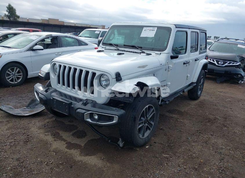 Photo 2 of 2023 Jeep Wrangler 4-DOOR SAHARA 4X4 (VIN 1C4HJXEN7PW701607)
