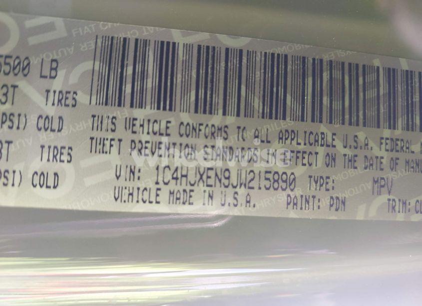 Photo 9 of 2018 Jeep Wrangler UNLIMITED SAHARA 4X4 (VIN 1C4HJXEN9JW215890)