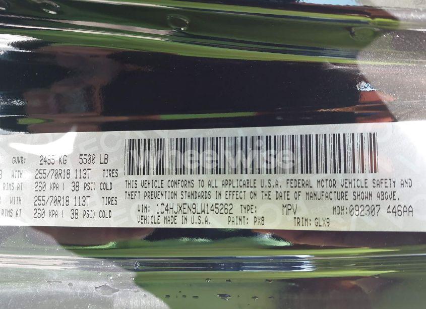 Photo 9 of 2020 Jeep Wrangler UNLIMITED SAHARA ALTITUDE 4X4 (VIN 1C4HJXEN9LW145262)