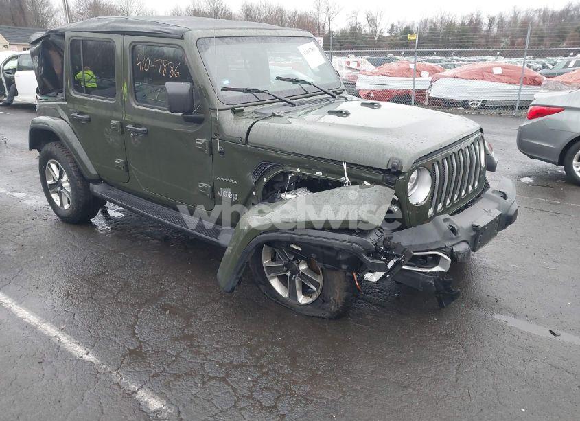 2021 Jeep Wrangler UNLIMITED SAHARA 4X4 (VIN 1C4HJXEN9MW613766) main photo