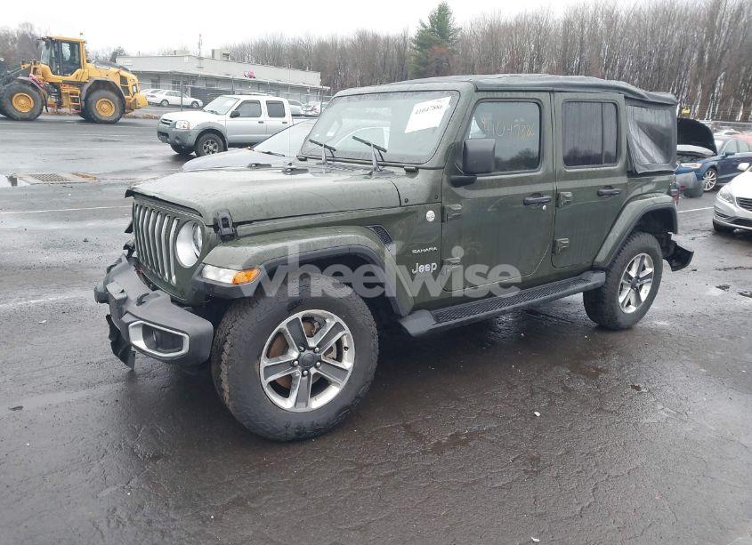 Photo 2 of 2021 Jeep Wrangler UNLIMITED SAHARA 4X4 (VIN 1C4HJXEN9MW613766)