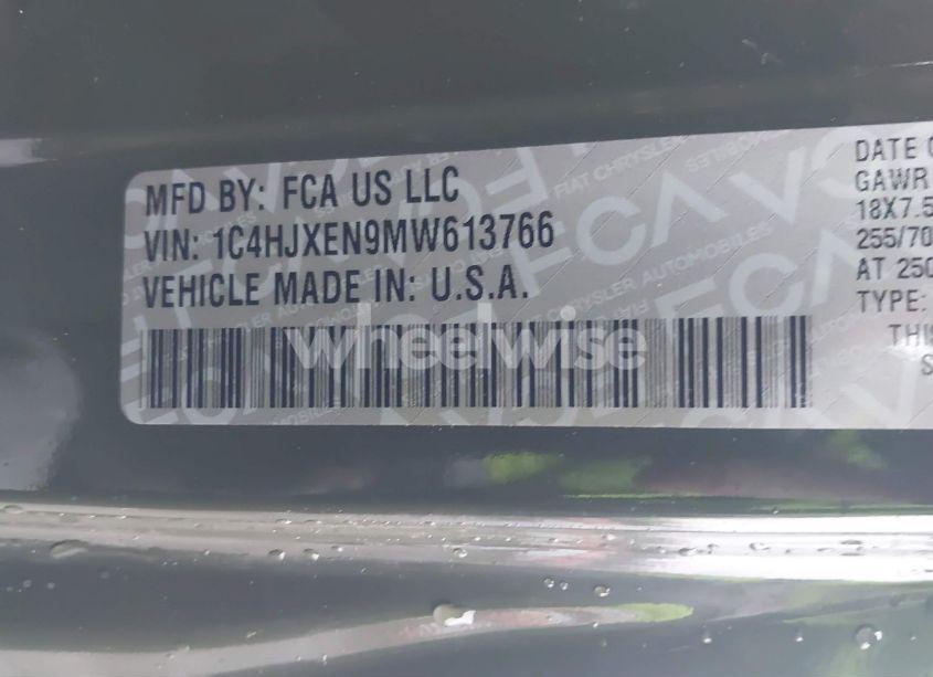 Photo 9 of 2021 Jeep Wrangler UNLIMITED SAHARA 4X4 (VIN 1C4HJXEN9MW613766)