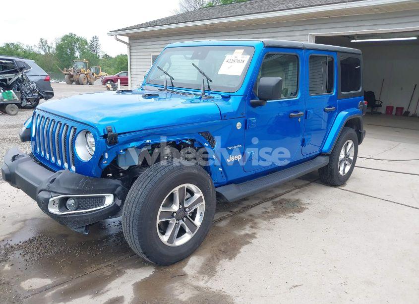 Photo 2 of 2023 Jeep Wrangler 4-DOOR SAHARA 4X4 (VIN 1C4HJXEN9PW508133)