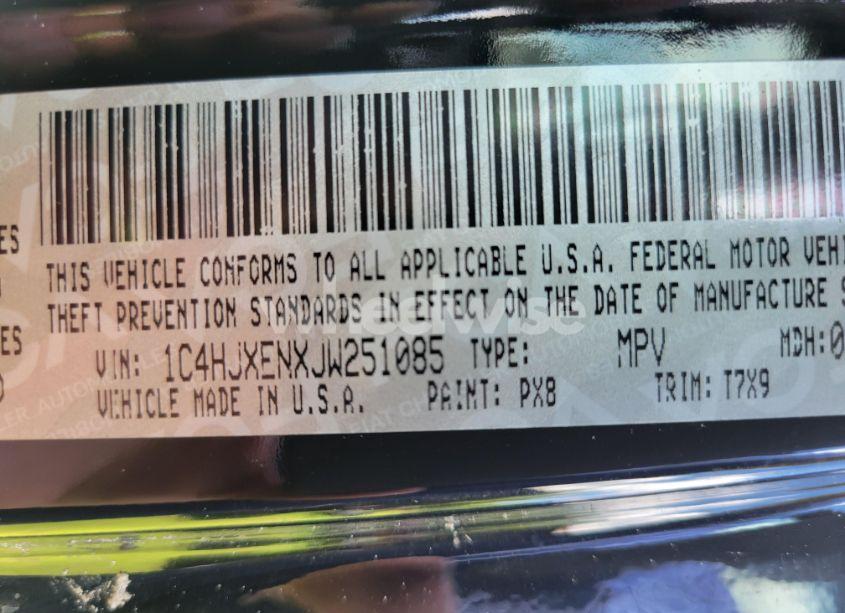 Photo 9 of 2018 Jeep Wrangler UNLIMITED (VIN 1C4HJXENXJW251085)