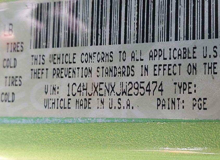 Photo 9 of 2018 Jeep Wrangler UNLIMITED SAHARA 4X4 (VIN 1C4HJXENXJW295474)