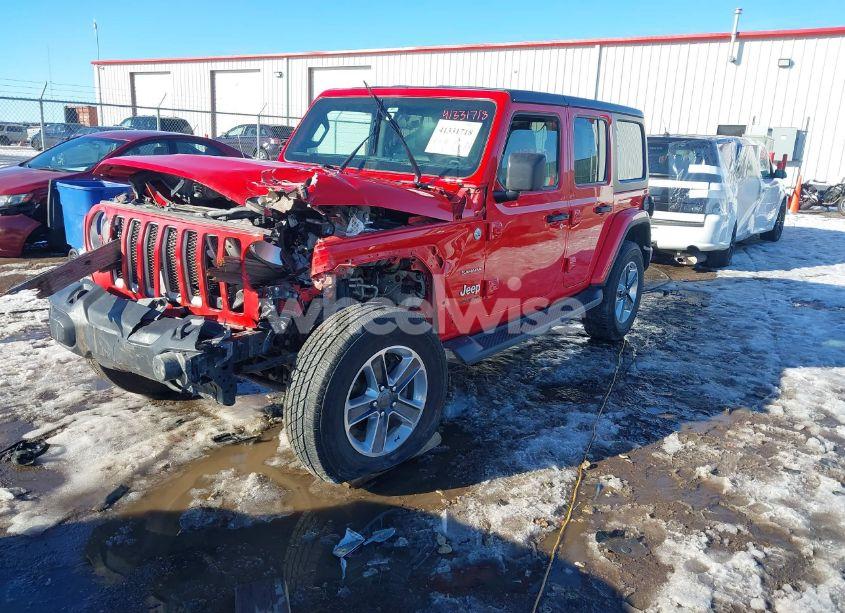 Photo 2 of 2019 Jeep Wrangler UNLIMITED SAHARA 4X4 (VIN 1C4HJXENXKW622151)