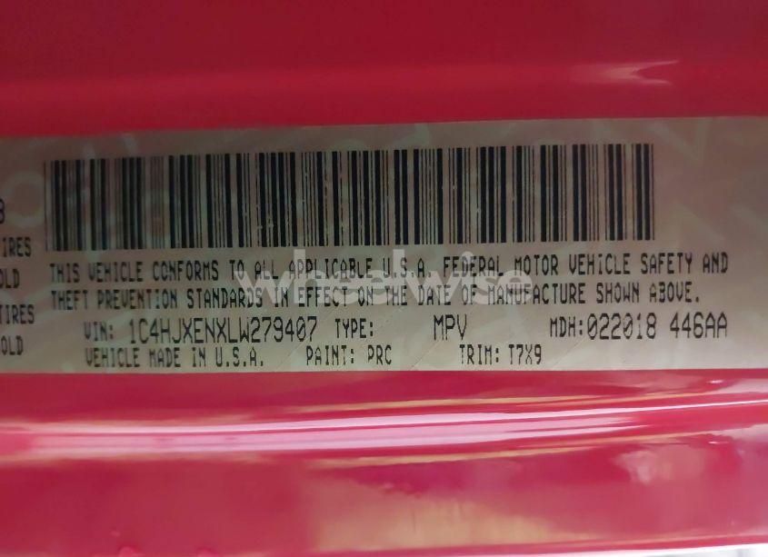 Photo 9 of 2020 Jeep Wrangler UNLIMITED SAHARA 4X4 (VIN 1C4HJXENXLW279407)