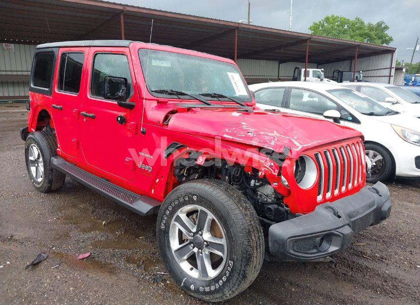 2021 Jeep Wrangler UNLIMITED SAHARA 4X4 (VIN 1C4HJXENXMW592247) main photo