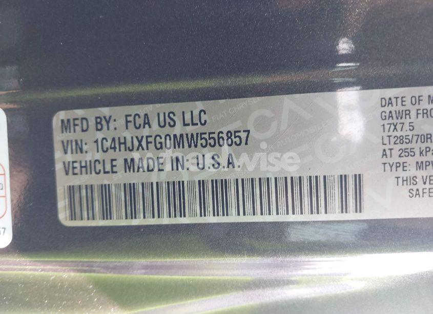 Photo 9 of 2021 Jeep Wrangler UNLIMITED RUBICON 4X4 (VIN 1C4HJXFG0MW556857)