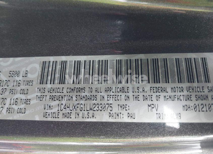 Photo 9 of 2020 Jeep Wrangler UNLIMITED RUBICON 4X4 (VIN 1C4HJXFG1LW233075)