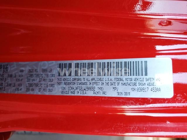 Photo 12 of 2020 JEEP WRANGLER UNLIMITED RUBICON N/A (VIN 1C4HJXFG2LW290692)