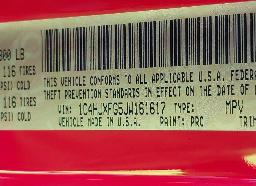 Photo 9 of 2018 Jeep Wrangler UNLIMITED RUBICON 4X4 (VIN 1C4HJXFG5JW161617)