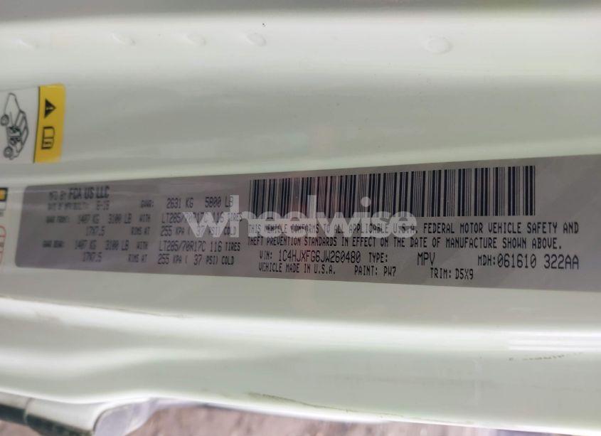 Photo 9 of 2018 Jeep Wrangler UNLIMITED RUBICON 4X4 (VIN 1C4HJXFG6JW260480)