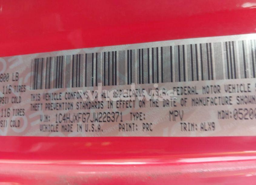 Photo 9 of 2018 Jeep Wrangler UNLIMITED RUBICON 4X4 (VIN 1C4HJXFG7JW226371)