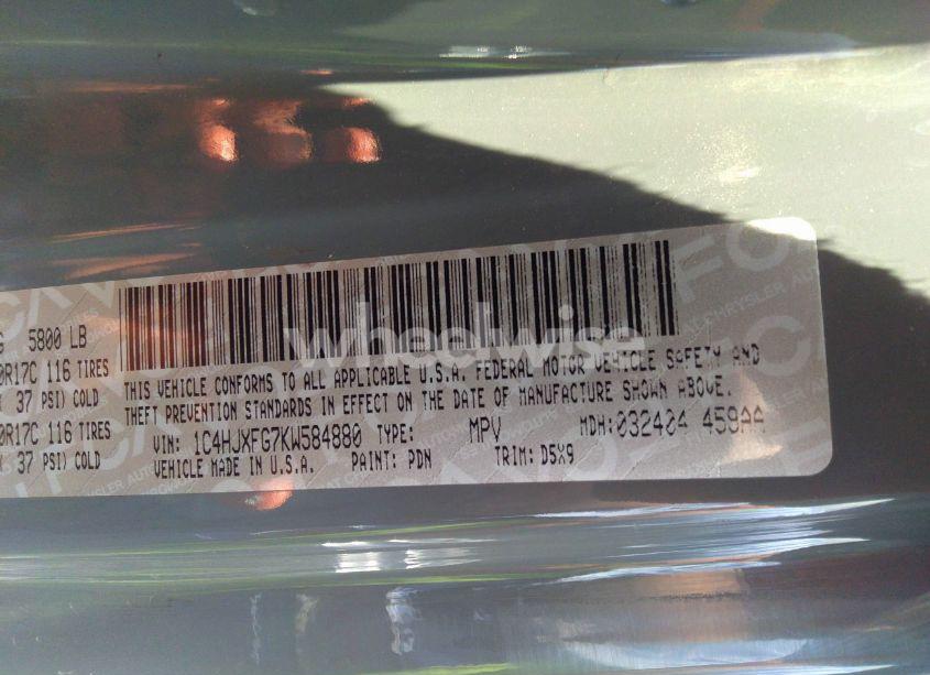 Photo 9 of 2019 Jeep Wrangler UNLIMITED RUBICON 4X4 (VIN 1C4HJXFG7KW584880)