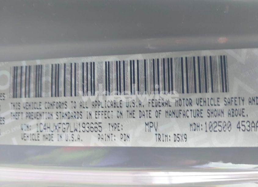 Photo 9 of 2020 Jeep Wrangler UNLIMITED RUBICON 4X4 (VIN 1C4HJXFG7LW193665)