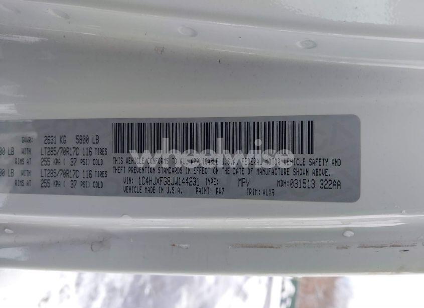 Photo 9 of 2018 Jeep Wrangler UNLIMITED RUBICON 4X4 (VIN 1C4HJXFG8JW144231)