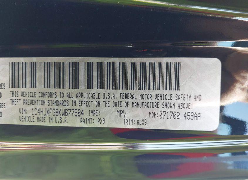 Photo 9 of 2019 Jeep Wrangler UNLIMITED RUBICON 4X4 (VIN 1C4HJXFG8KW677584)