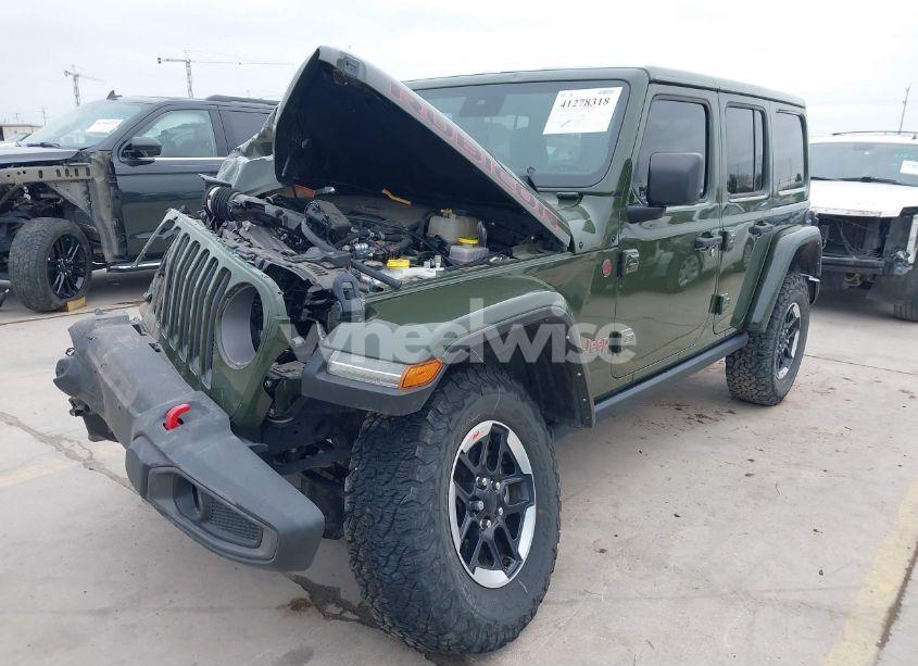 Photo 2 of 2021 Jeep Wrangler UNLIMITED RUBICON 4X4 (VIN 1C4HJXFGXMW624629)