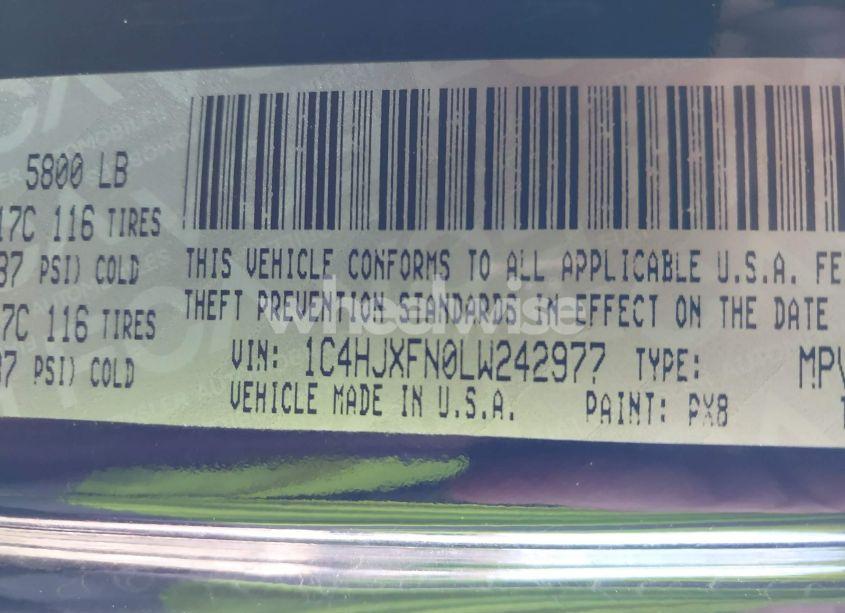 Photo 14 of 2020 Jeep Wrangler UNLIMITED RUBICON 4X4 (VIN 1C4HJXFN0LW242977)