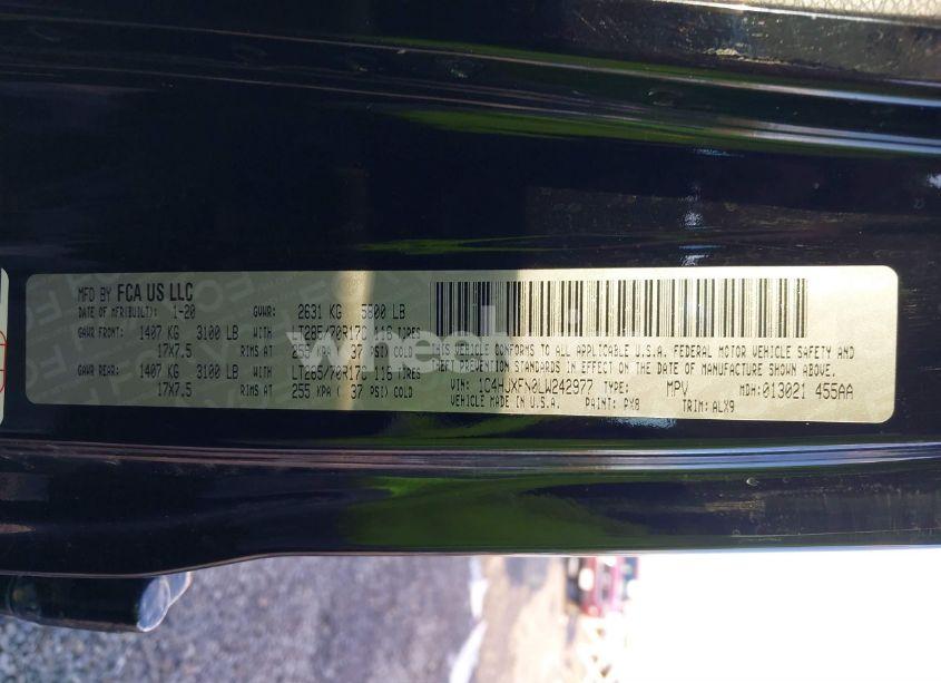 Photo 9 of 2020 Jeep Wrangler UNLIMITED RUBICON 4X4 (VIN 1C4HJXFN0LW242977)