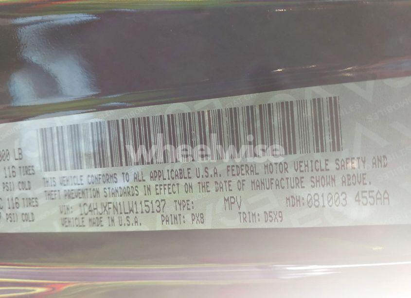 Photo 9 of 2020 Jeep Wrangler UNLIMITED RUBICON 4X4 (VIN 1C4HJXFN1LW115137)