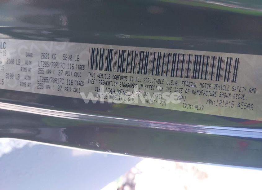 Photo 9 of 2020 Jeep Wrangler UNLIMITED RUBICON 4X4 (VIN 1C4HJXFN5LW176104)