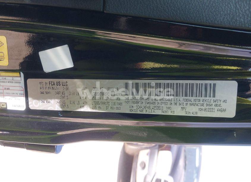 Photo 9 of 2020 Jeep Wrangler UNLIMITED RUBICON RECON 4X4 (VIN 1C4HJXFN9LW253511)