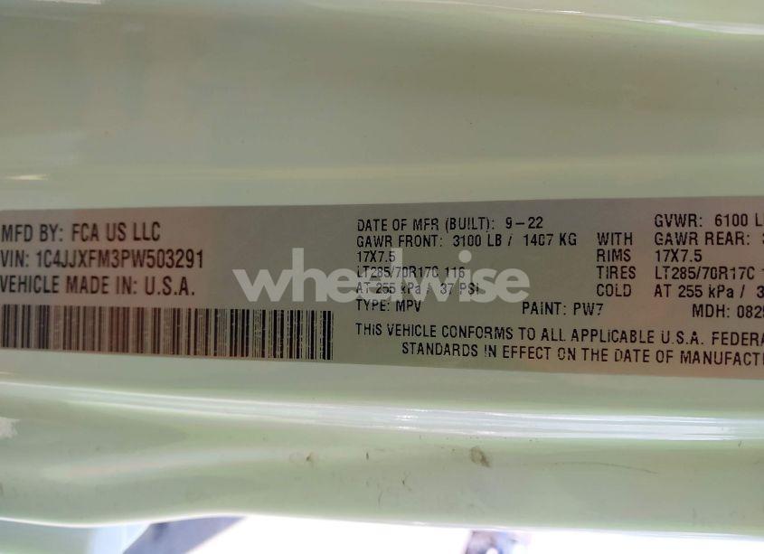 Photo 9 of 2023 Jeep Wrangler 4-DOOR RUBICON 4X4 (VIN 1C4JJXFM3PW503291)