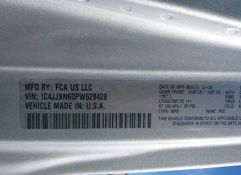 Photo 9 of 2023 Jeep Wrangler 4XE (VIN 1C4JJXN60PW628428)