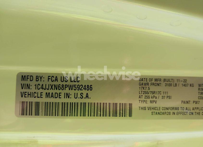 Photo 9 of 2023 Jeep Wrangler 4XE 4X4 (VIN 1C4JJXN68PW592486)