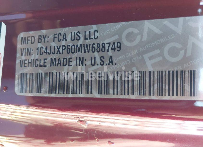 Photo 9 of 2021 Jeep Wrangler 4XE UNLIMITED SAHARA 4X4 (VIN 1C4JJXP60MW688749)