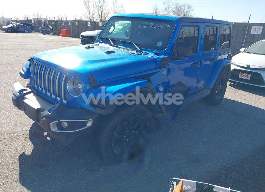 Photo 2 of 2023 Jeep Wrangler 4XE SAHARA 4X4 (VIN 1C4JJXP60PW513969)
