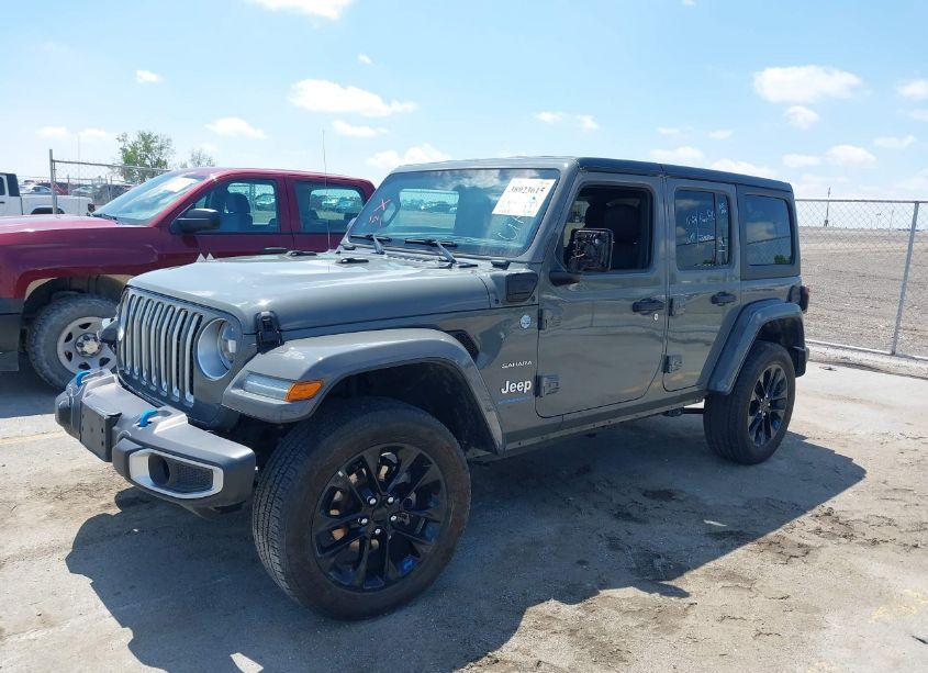 Photo 2 of 2023 Jeep Wrangler 4XE SAHARA 4X4 (VIN 1C4JJXP61PW630704)