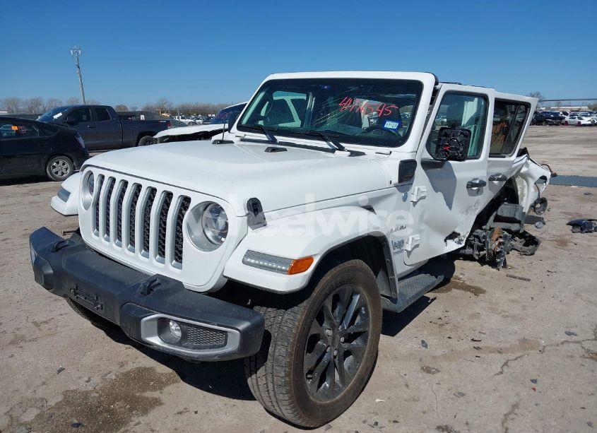 Photo 2 of 2021 Jeep Wrangler 4XE UNLIMITED SAHARA 4X4 (VIN 1C4JJXP62MW724232)