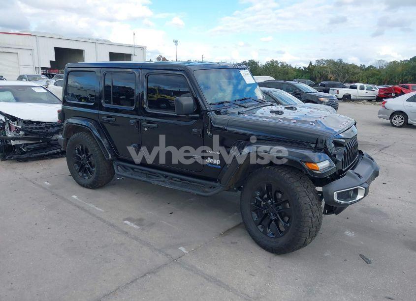 2021 Jeep Wrangler 4XE UNLIMITED SAHARA 4X4 (VIN 1C4JJXP62MW745582) main photo