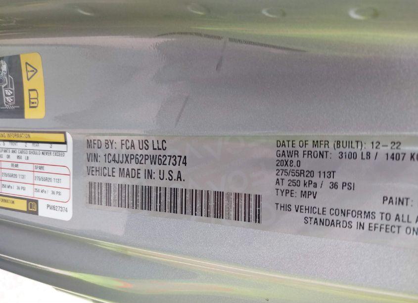 Photo 9 of 2023 Jeep Wrangler 4XE SAHARA 4X4 (VIN 1C4JJXP62PW627374)