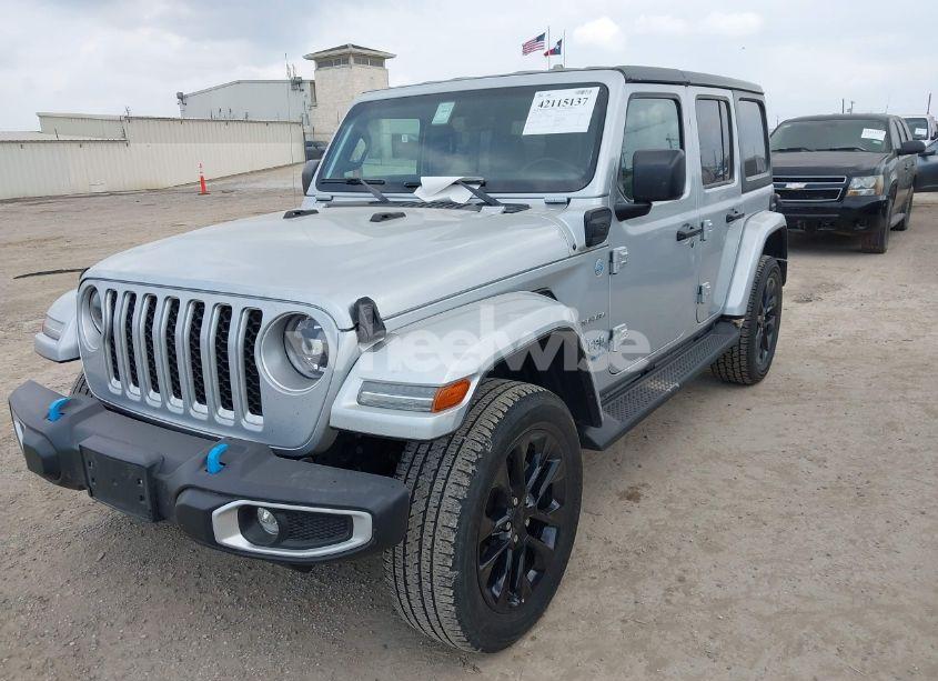 Photo 2 of 2023 Jeep Wrangler 4XE SAHARA 4X4 (VIN 1C4JJXP62PW627455)
