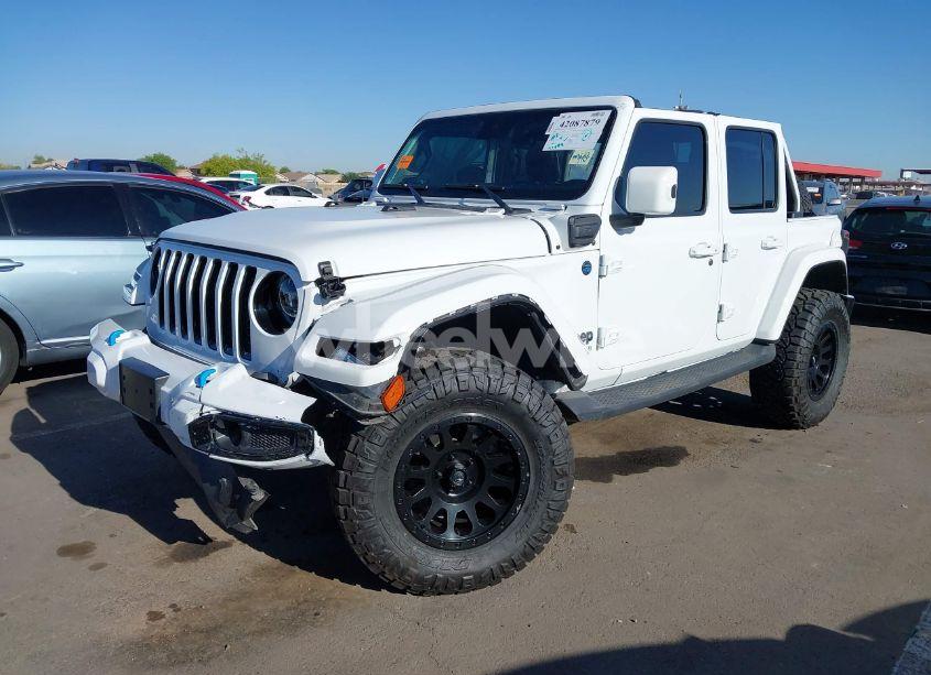 Photo 2 of 2021 Jeep Wrangler 4XE UNLIMITED HIGH ALTITUDE 4X4 (VIN 1C4JJXP63MW716690)