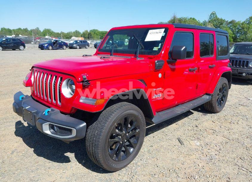 Photo 2 of 2023 Jeep Wrangler 4XE SAHARA 4X4 (VIN 1C4JJXP63PW568190)